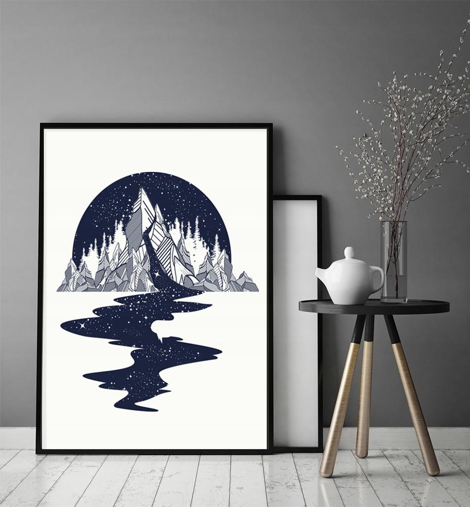 Obraz plakat w ramie 53x73 cm góry p1090