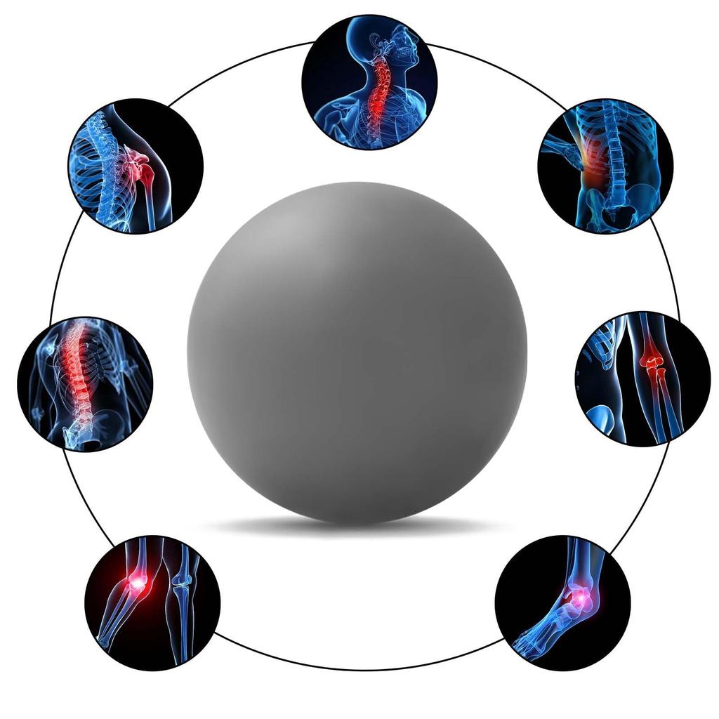 WOVTE Массажный мяч для лакросса для мышц и тела, глубокий триггерный массаж, миофасциальное расслабление, набор мячей, боль, плечи, шея, спина, стопы, массаж,