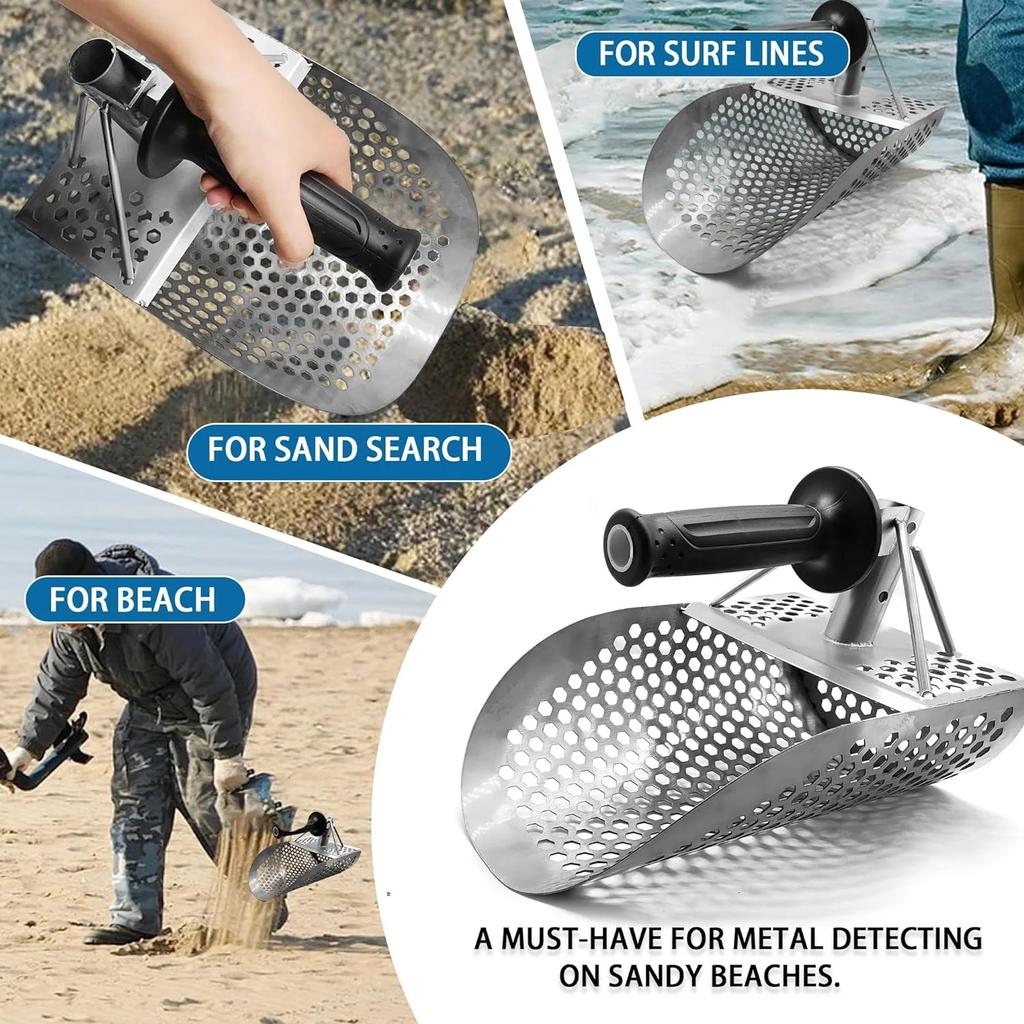 Sand Scoop For Metal Detecting Heavy Duty Metal Detector Beach Finds Scoop Equipment Utensils Supplies Sand Scoop Garden Gadgets