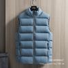 Зимний мужской повседневный жилет жилет жилет мужской осенне-зимний тренд утолщенный теплый однотонный жилет