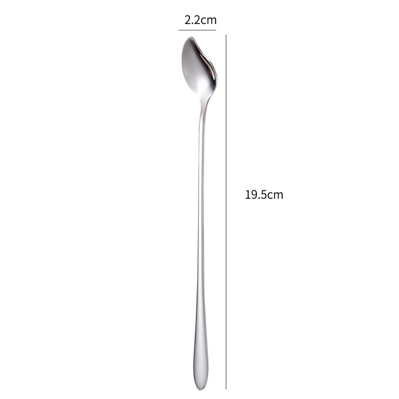 1 шт. Длинная ручка ложка для смешивания кофе из нержавеющей стали креативная ложка для размешивания манго десертный сок чайная ложка кухонная посуда