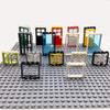 Высококачественные мини-модели MOC Строительные блоки Город: Детали для дверей и окон
