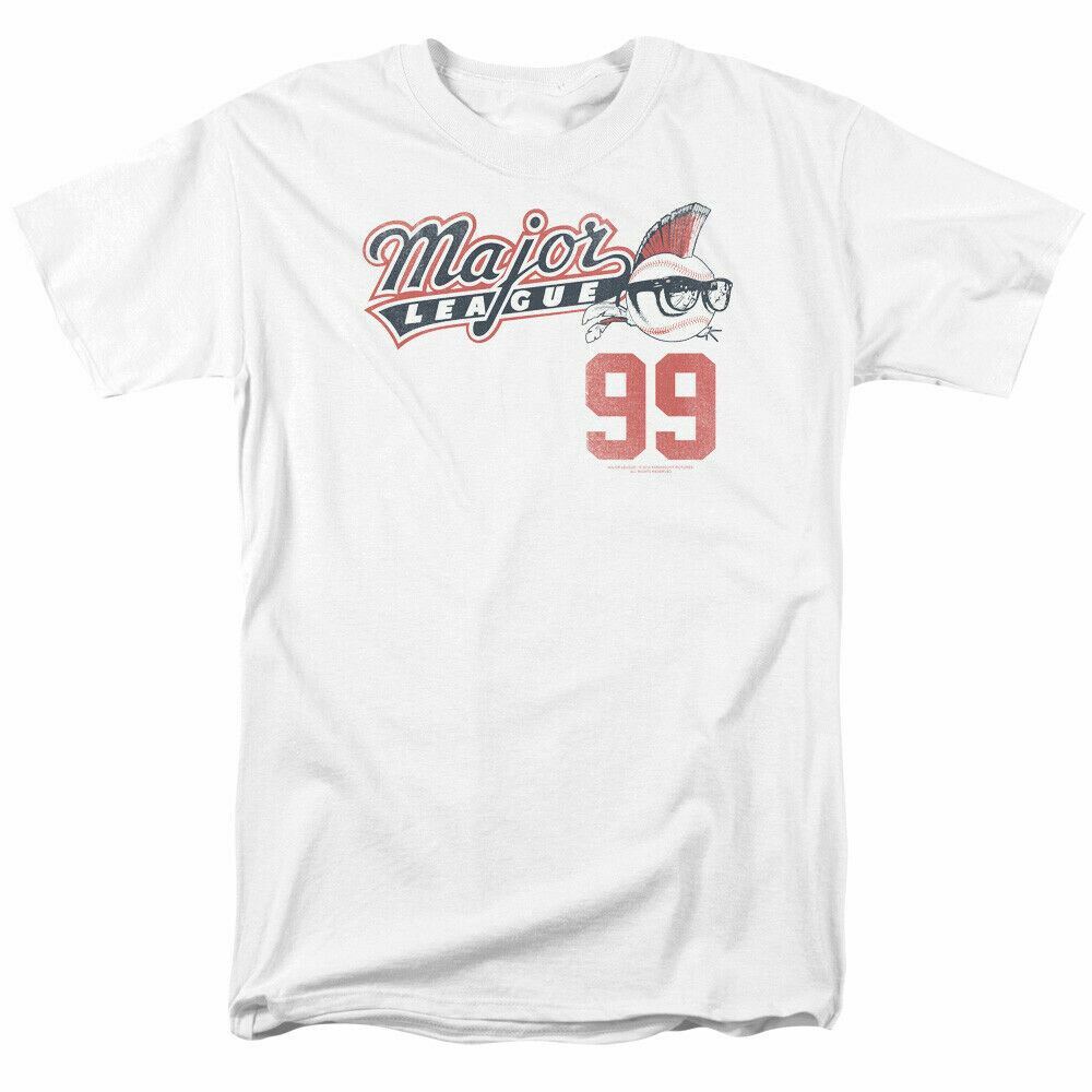 Футболка Major League 99 с лицензией, комедийный бейсбольный фильм, классическая спортивная футболка, белая унисекс футболка