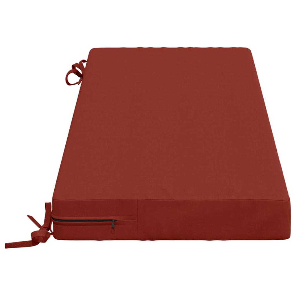 2 piece Bench Cushions SOEST 2 pcs. 100percent Polyester Red