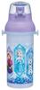 Skater Пластиковая бутылка для воды 480 мл, одно нажатие, антибактериальная, для детей, легкая, сделана в Японии, Disney Frozen 25 Girls PSB5SANAG69027, детская