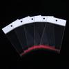Transparent Self-Sealing OPP Bags for Jewelry: White Card Header, Thickened Design for Earrings & Bracelets
