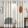Abstract Geometric Design Art Modern Simplicity Free Shipping Thin 2 Panels Curtains for Living Room Bedroom Window Drape Decor