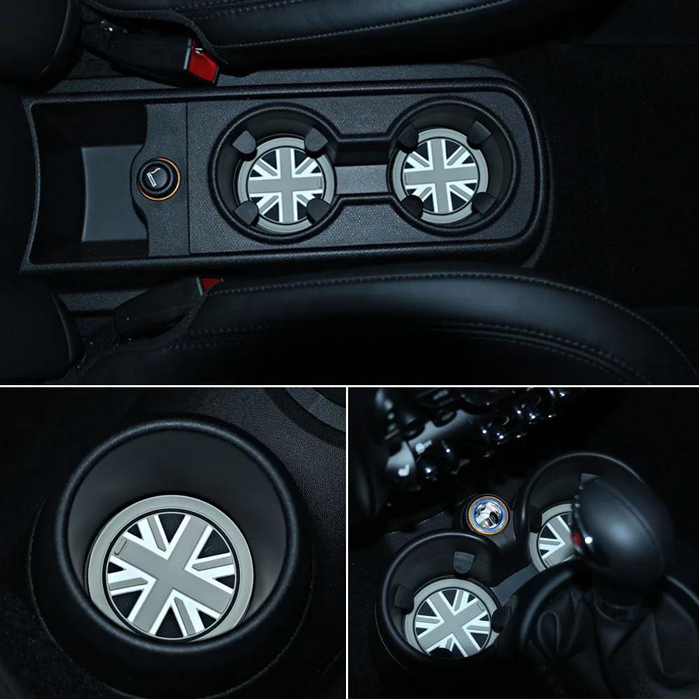 Противоскользящий коврик для чашки для BMW MINI Cooper S R55 R56 R57 R58, коврик для держателя чашки, противоударный коврик из силикагеля, НЕ ПОДХОДИТ R55 R56, модель 2014 года
