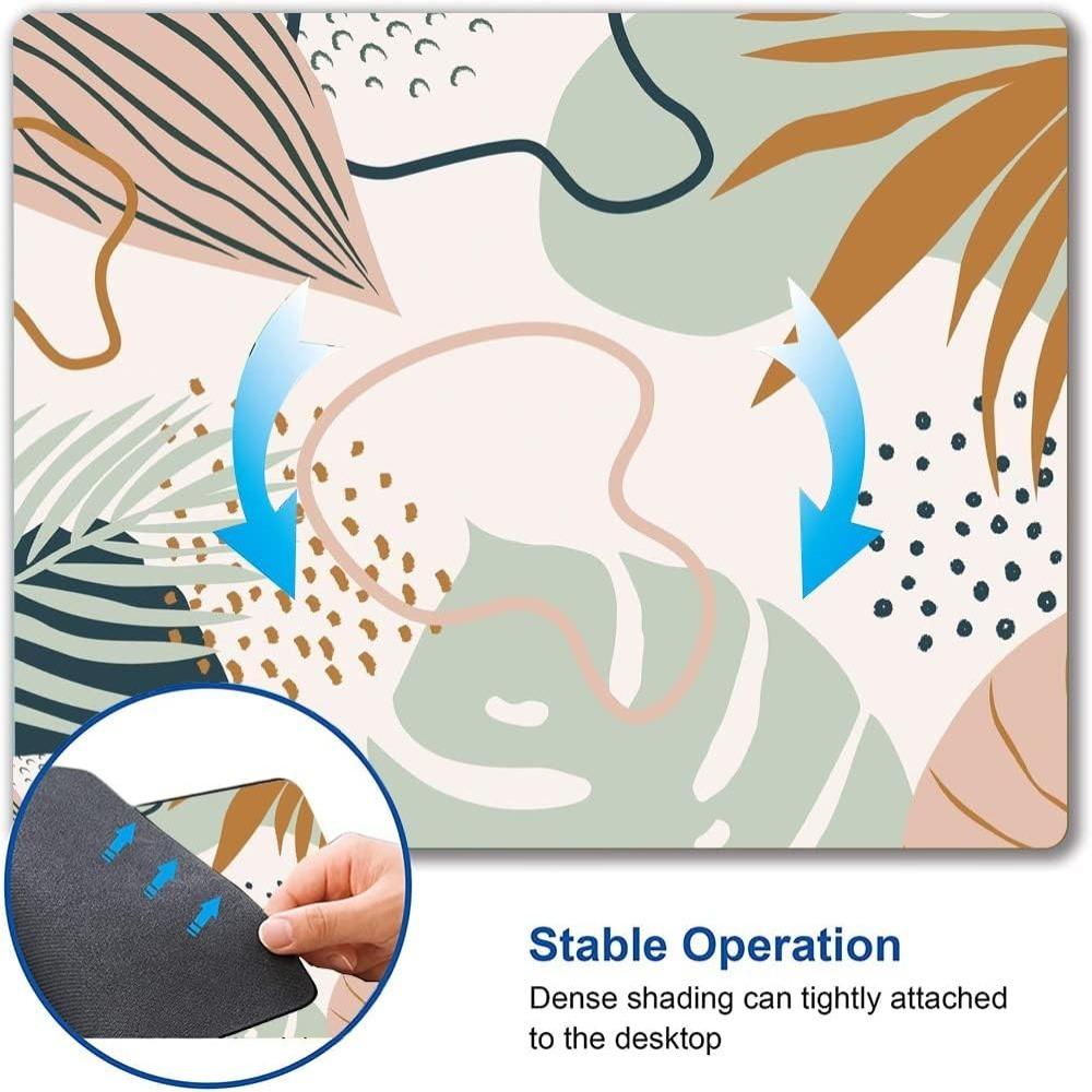 Разноцветный коврик для клавиатуры компьютера 9,5 х 7,9 х 0,11 дюйма, настольный коврик с резиновой основой, коврик для мыши для офиса