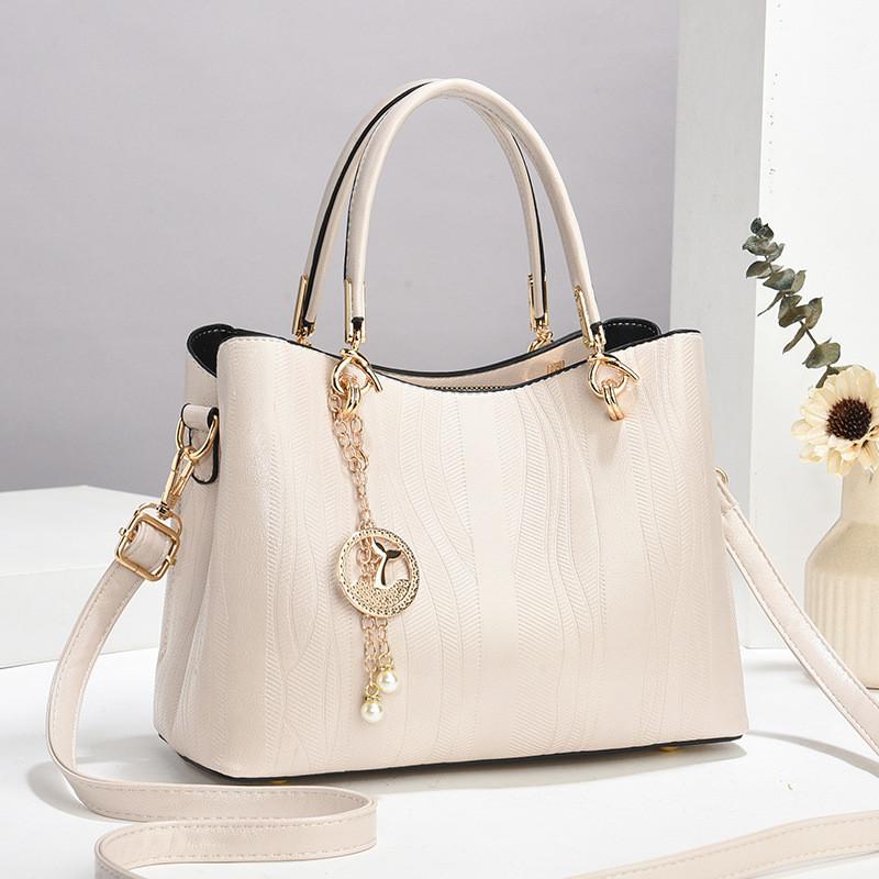 Chic And Stylish Pu Handbag For Fall Winter With Versatile Shoulder Strap And Zipper Closure