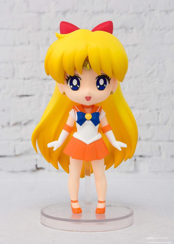 TAMASHII NATIONS Figuarts Mini Pretty Guardian Sailor Moon Sailor Venus (Rerelease Edition) Approximately 90mm PVC & ABS Painted Movable Figure