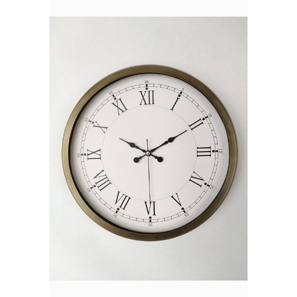 Металлические антикварные настенные часы в стиле ретро 40 см