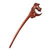Sandalwood Hairpin with Animal Design - Handmade, Portable Wooden Curly Hair Hairpin