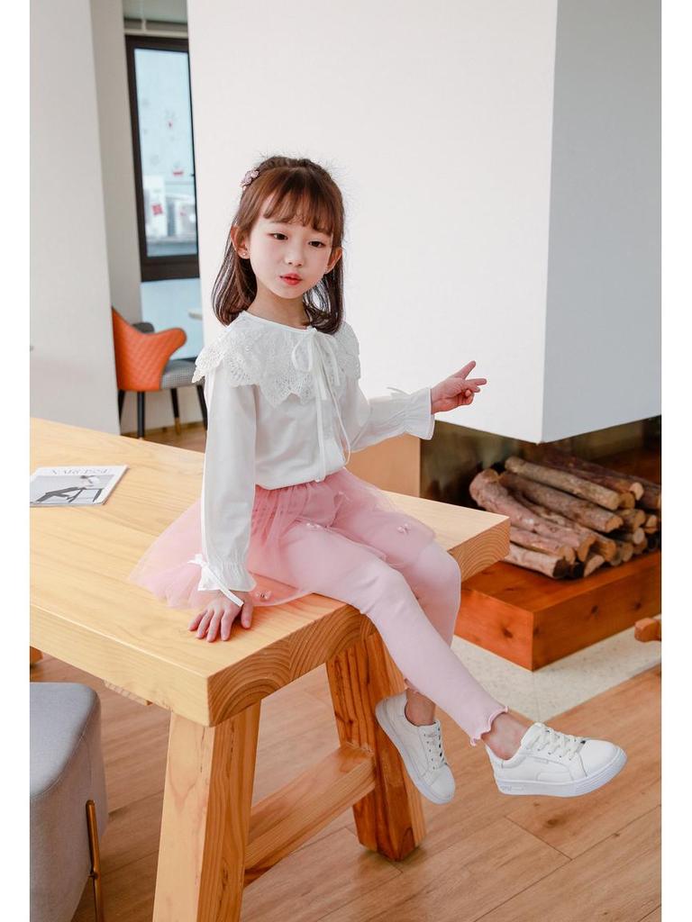 Юбка-брюки из сказочного тюля в корейском стиле для девочек, на весну/осень