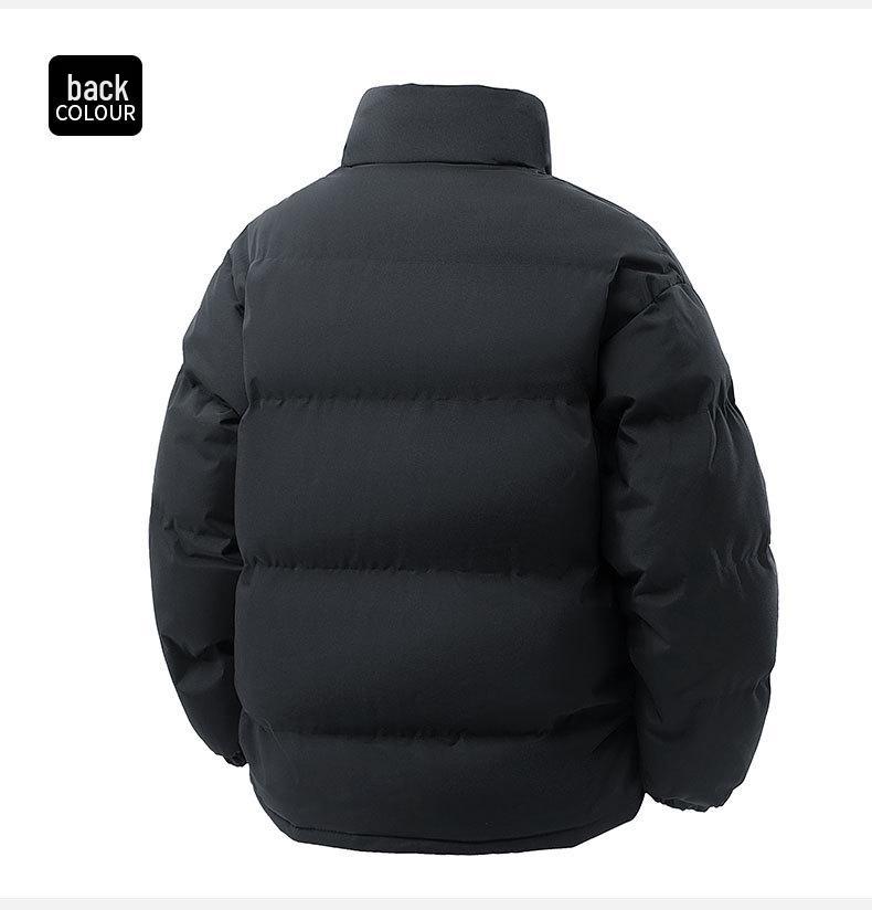Мужская хлопковая куртка с воротником-стойкой - Business Casual, Однотонная, Утепленная, Стиль 8818 [Доступен вариант для пары]