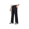 Li Ning Anti-Five Series Comfortable Simple Versatile Letter Mid-Waist Drawstring Straight Loose Knit Sports Pants Men Pants Black AKLV217-4