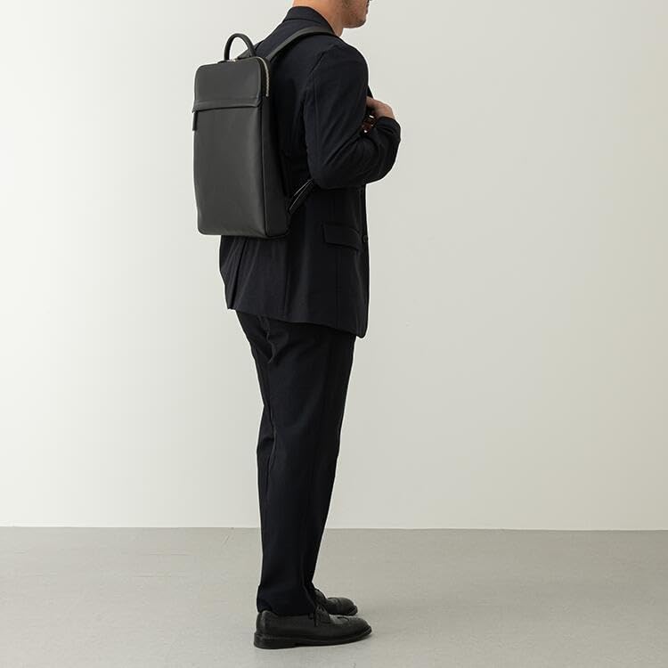 Tryon Official Baseball Glove Manufacturer: Thin-Depth Backpack, Genuine Leather, Men's Business Bag, Large Capacity, Fits A4, 13-Inch Computers,