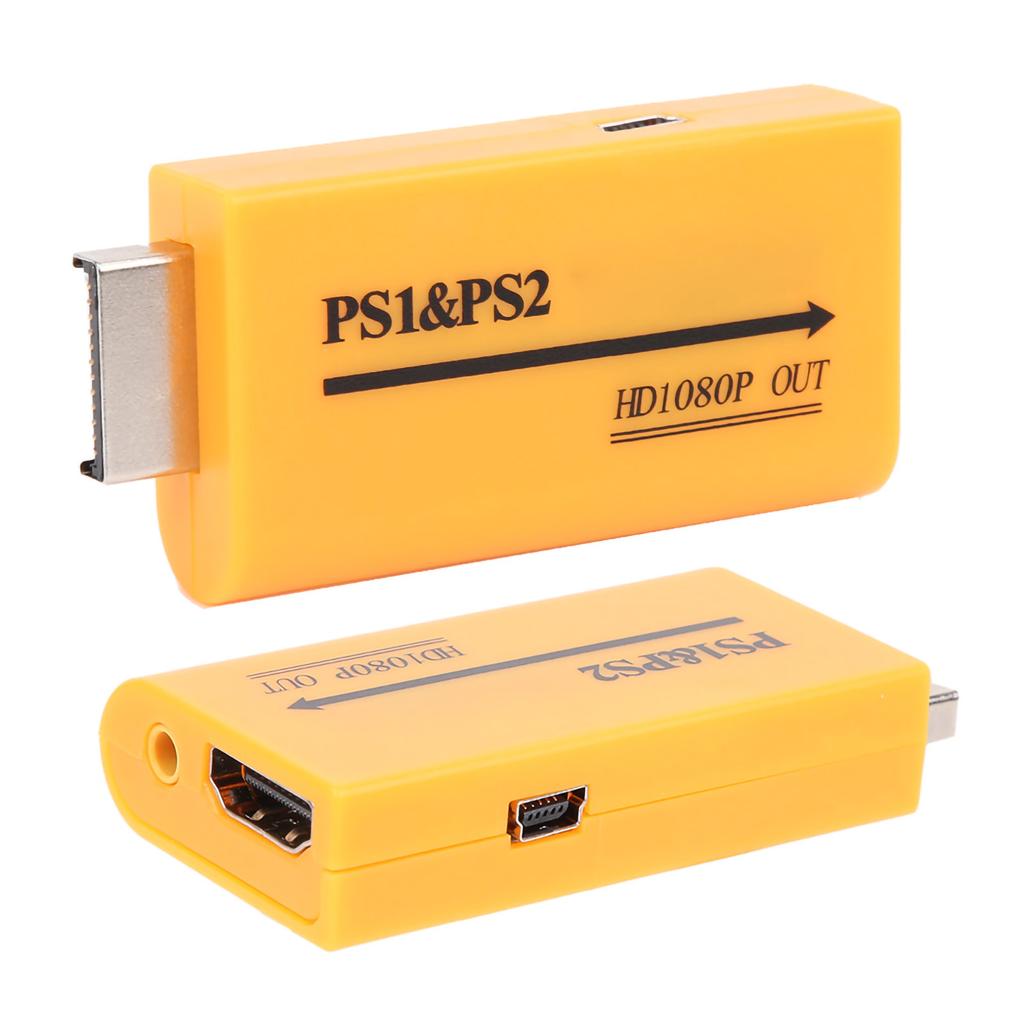 PS1 PS2 To HDMI Video Converter Adapter Output Composite 7x3.5x1.5cm