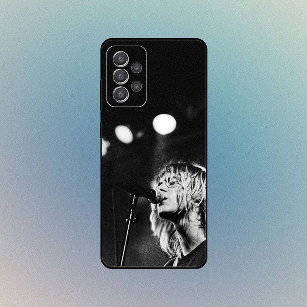 К-Курт Кобейн Чехол для телефона Rock для Samsung S25,S24,S21,S22,S23,S30,Ultra,S20,Plus,Fe,Lite,Note,10,9,5G Черный Чехол