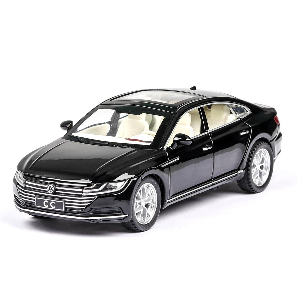 1/32 Scale Volkswagen CC Alloy Car Model, Alloy Die-cast Models Car with Light Sound Diecast Boys Birthday Gift Kids Toys Replica Scale Toys
