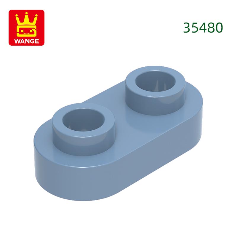 Нетоксичный 370 шт./лот 35480 Круглый 1x2 Открытый штырек Короткий круглый с 2 отверстиями Блок Moc Цветные Аксессуары Совместимые с Кирпичиком DIY Игрушки