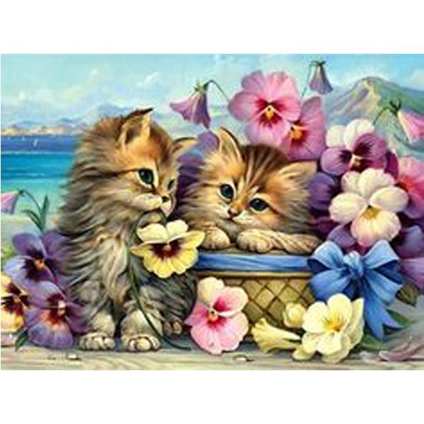 Алмазная вышивка по номерам котики