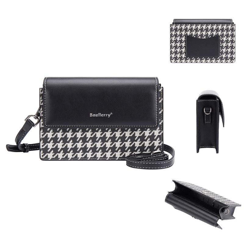 Baellerry Женские модные сумки на ремне из искусственной кожи, сумка через плечо, классический дизайн, сумки для телефона, кошелек
