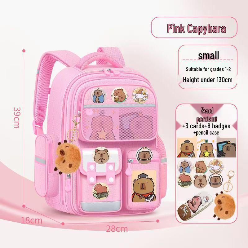 Легкий детский рюкзак с защитой позвоночника для 1-6 классов, большой вместимости, идеально подходит для мальчиков и девочек.