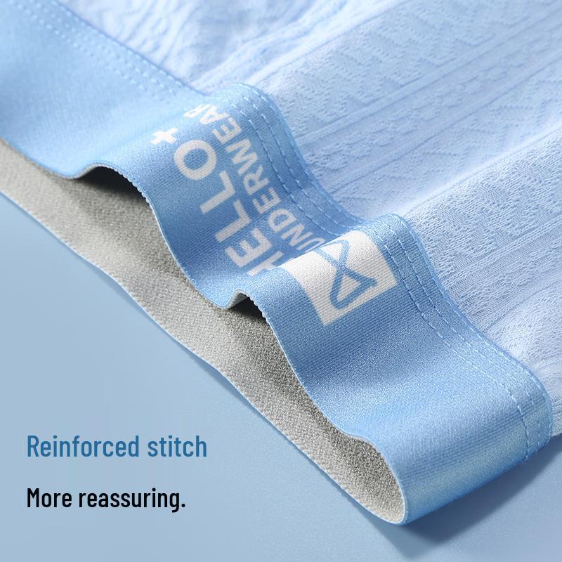 MIIOW Мужские боксеры-брифы из хлопка 60S холодного крашения, антибактериальные, 4 штуки