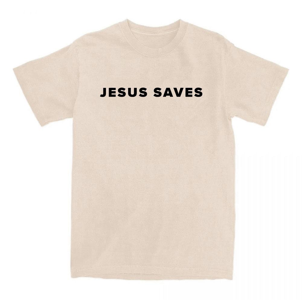 Футболка Jesus Saves Charlie Kirk с буквенным принтом, футболки для мужчин, короткий рукав, хлопковая, повседневная футболка, одежда для мужчин и женщин
