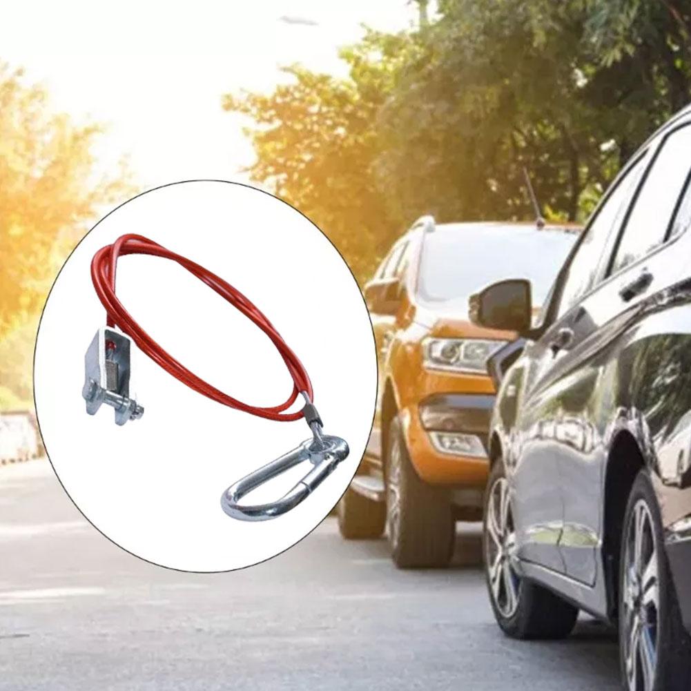 Трос безопасности для автомобильного прицепа 1000 мм, трос для предотвращения опрокидывания прицепа, концевой трос, отрывной трос с аксессуарами, предохранительная скоба (SI-AT1205 C1T4