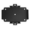Small Battery Tray Aluminum Boat Mount with Adjustable Hold Down Strap for 12V 6-15AH 6V 7-12AH Batteries Storage