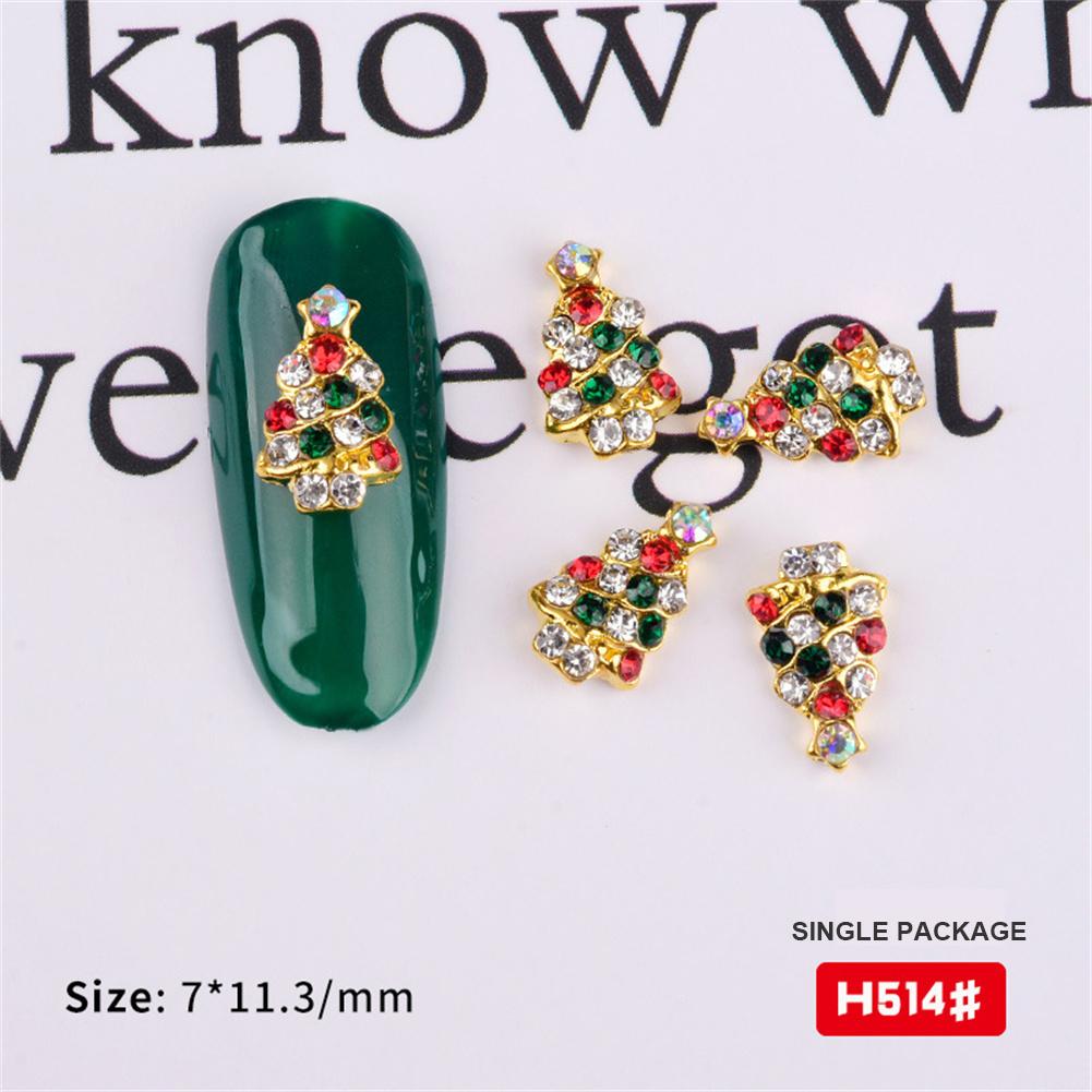 Christmas Glitter Nail Art Decorations Rhinestones Charm Nail Gems Jewelry Fake Nails Accessories Manicure Supplies Tools