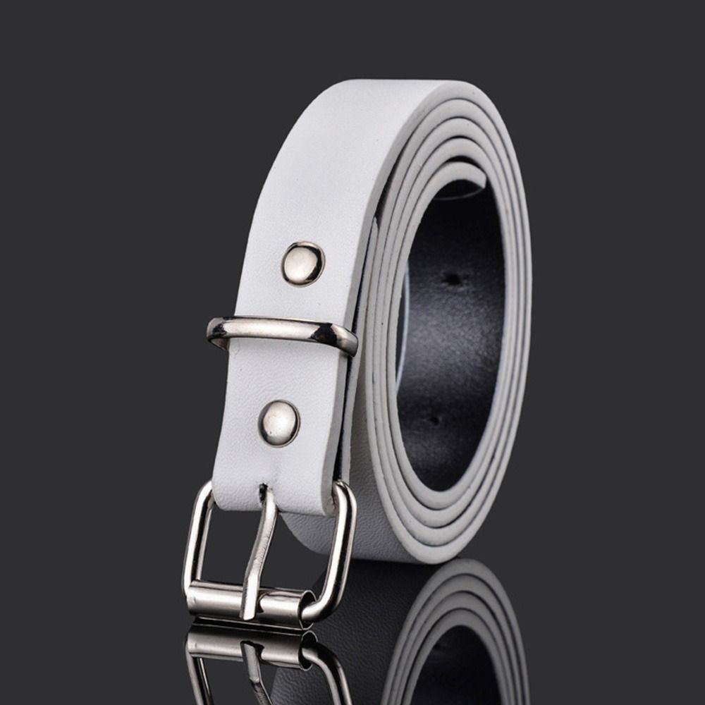 Girls Retro Casual Trouser Dress Belts Thin Waist Strap Pin Buckle Waistband Children Leather Belt