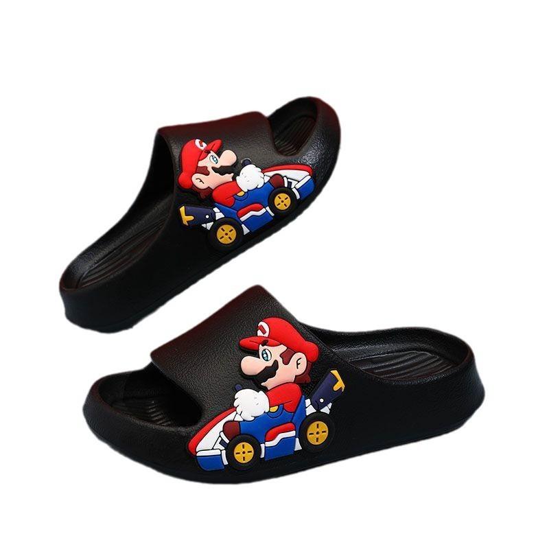 Stylish Mario Themed Children's Slippers For Boys With Non Slip Soft Sole Design In Various Colors