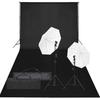 VidaXL Photo Studio Kit with Lighting and Backdrop Photography Light Background System Kit 3094640