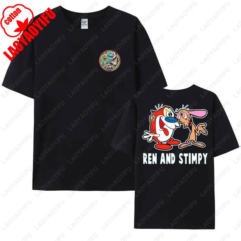 Ren and Stimpy Adulting Whats That TShirt High Quality Cotton Shirt Mens Womens Camisetas Trending Hipster Cotton Unisex Tee