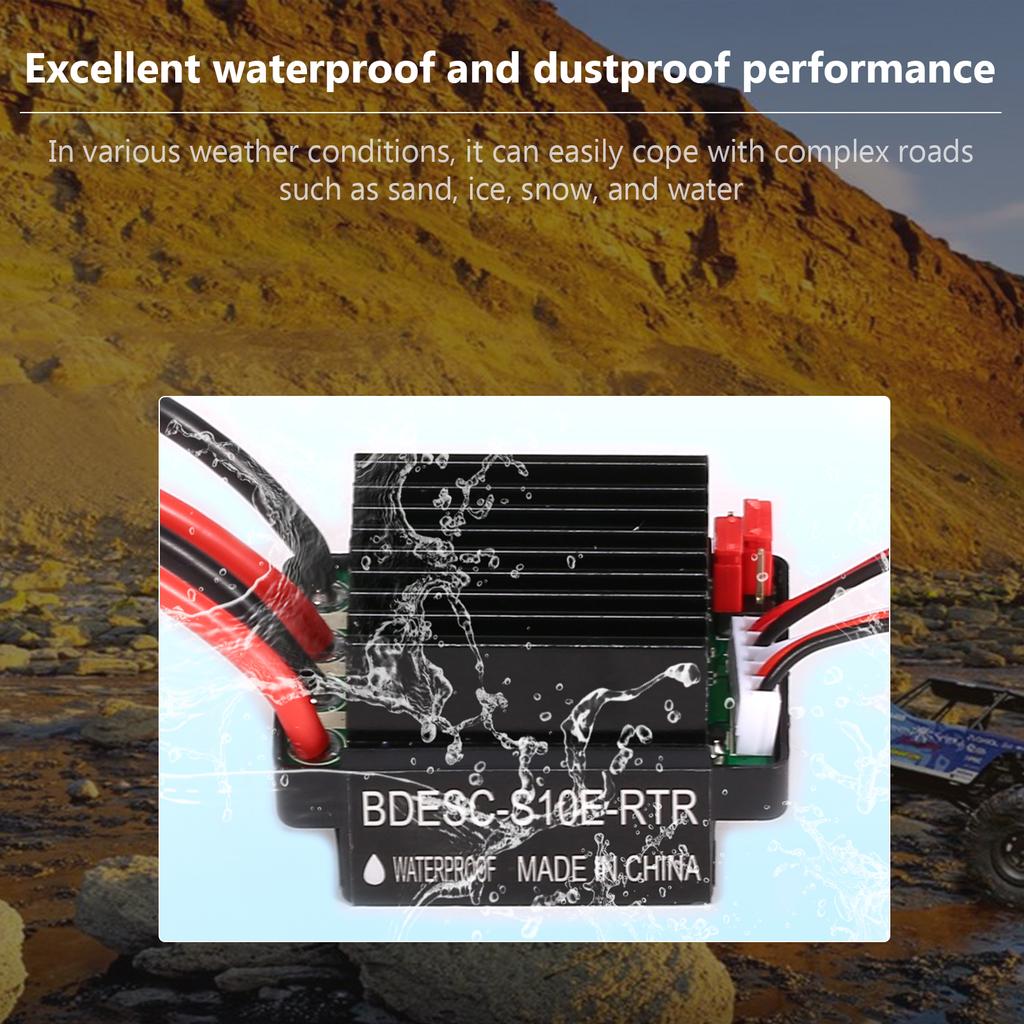 540 Brushed Motor RC Crawler Motor 27T and 60A ESC RC Car ESC Brushed Electric Speed Controller