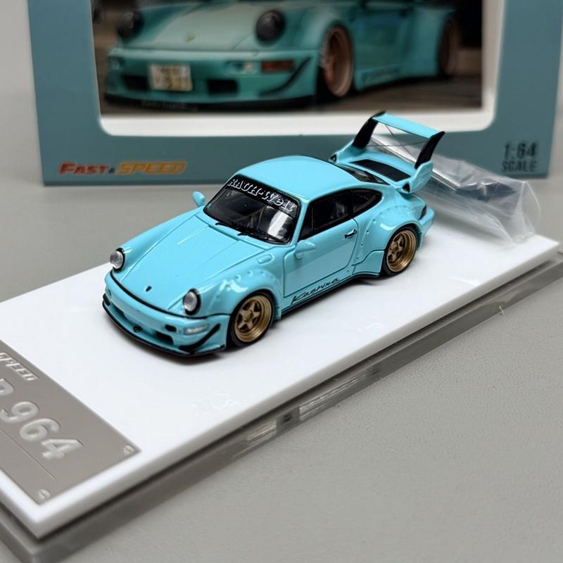 FS 1/64 RWB 964 Металлическая гоночная машина Литые модели и игрушечные транспортные средства Модель автомобиля Миниатюрная модель автомобиля Для детей