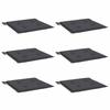 VidaXL Garden Chair Cushions 6 Pcs Anthracite 50x50x3 Cm 314039