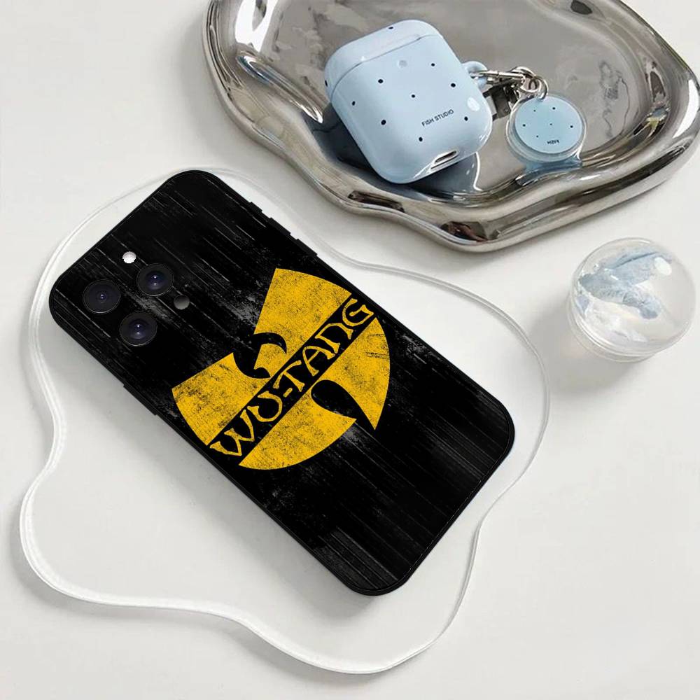 WU-T--TANG Чехол для телефона Чехол для телефона Для Iphone 17 16 15 11 13 14 Pro Max X Xr Xs Max 12mini Черный Чехол-крышка