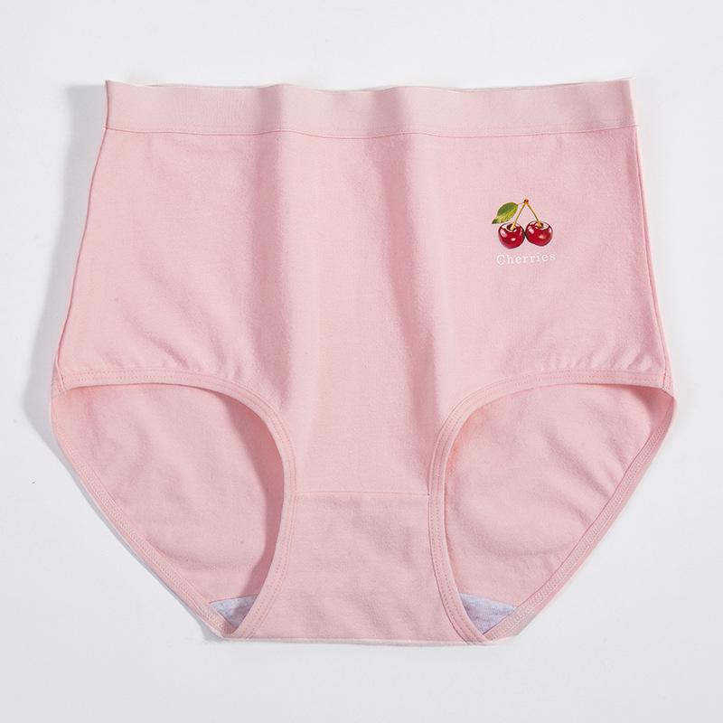 High-Waisted Pure Cotton Tummy-Control Panties for Women 200 Lbs+ - Hip-Lifting Triangle Design