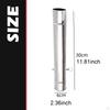 Stovepipe with Damper Flue Heat Resistant Straight Fume Extraction Chimney for Camping Wood Burner