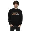 The Flintstones Mens Family Car Distressed Sweatshirt