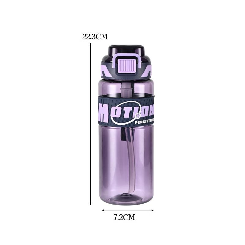 Спортивная бутылка для воды NuFeng большой емкости с трубочкой