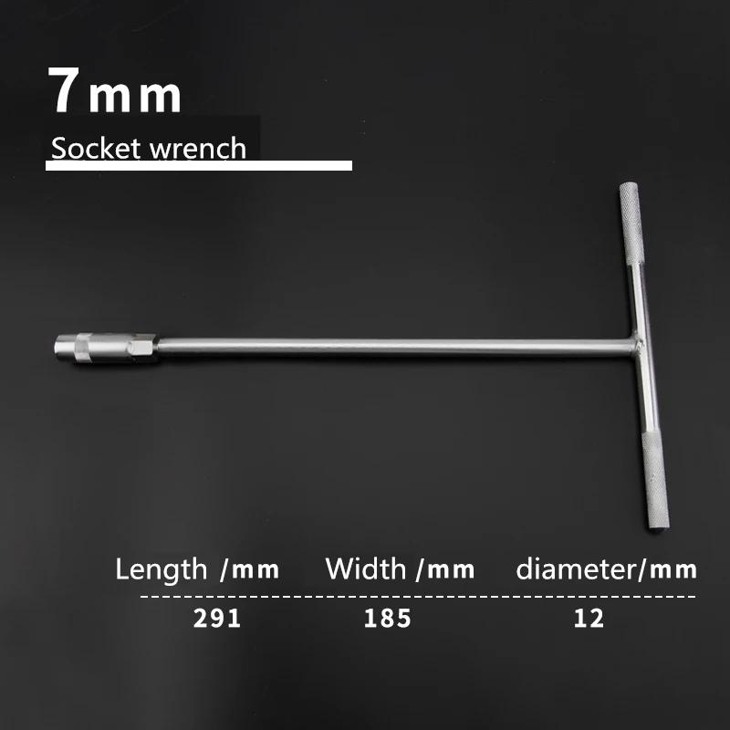 Ручной торцевой ключ Т-типа, внешний шестигранный ключ для ремонта автомобилей и мотоциклов, гаечный ключ с шестигранной головкой Т-образной формы