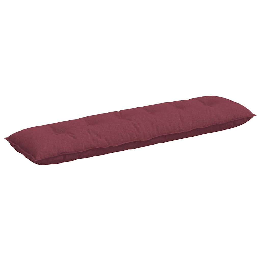 Back Cushion Burgundy Red 180 x 19 x 50 cm Fabric