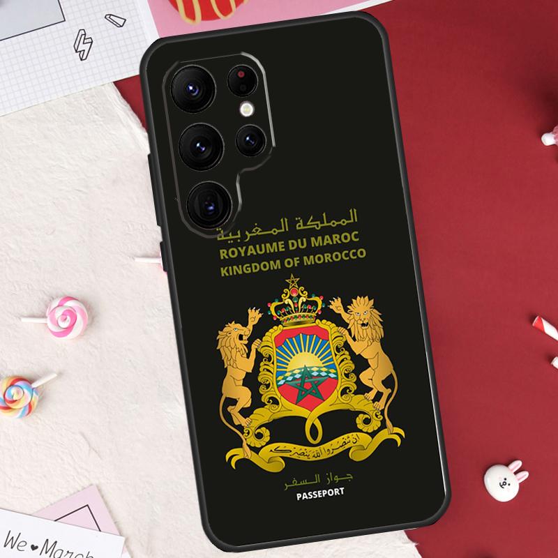 Morocco Flag Moroccan Case For Samsung Galaxy S21 S22 S23 S24 S25 S26 Ultra S10 S25 Plus S25 FE S20 FE Cover Shell