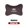 For Hyundai Car Leather Seat Belt Protect Shoulder Pads Cervical Spine Headrest Neck Pillow Ioniq   Solaris Creta DD5