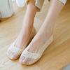 Женские кружевные носки-невидимки с нескользящей подошвой - Летний стиль, Низкая посадка, Тонкая подошва, Невидимые для туфель на высоком каблуке
